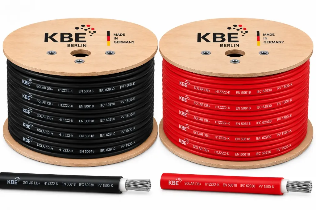 Câble Solaire KBE H1Z2Z2-K-1500 V/DC (Noir, 10MM)